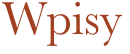 Wpisy